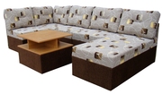 Мягкий раскладной Угловой диван Квадро 41+пуфик (вика) - foto 1