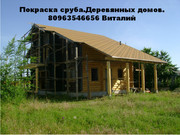 Покраска сруба. шлифовка -герметизация деревянного дома.Одесса, Украине - foto 0